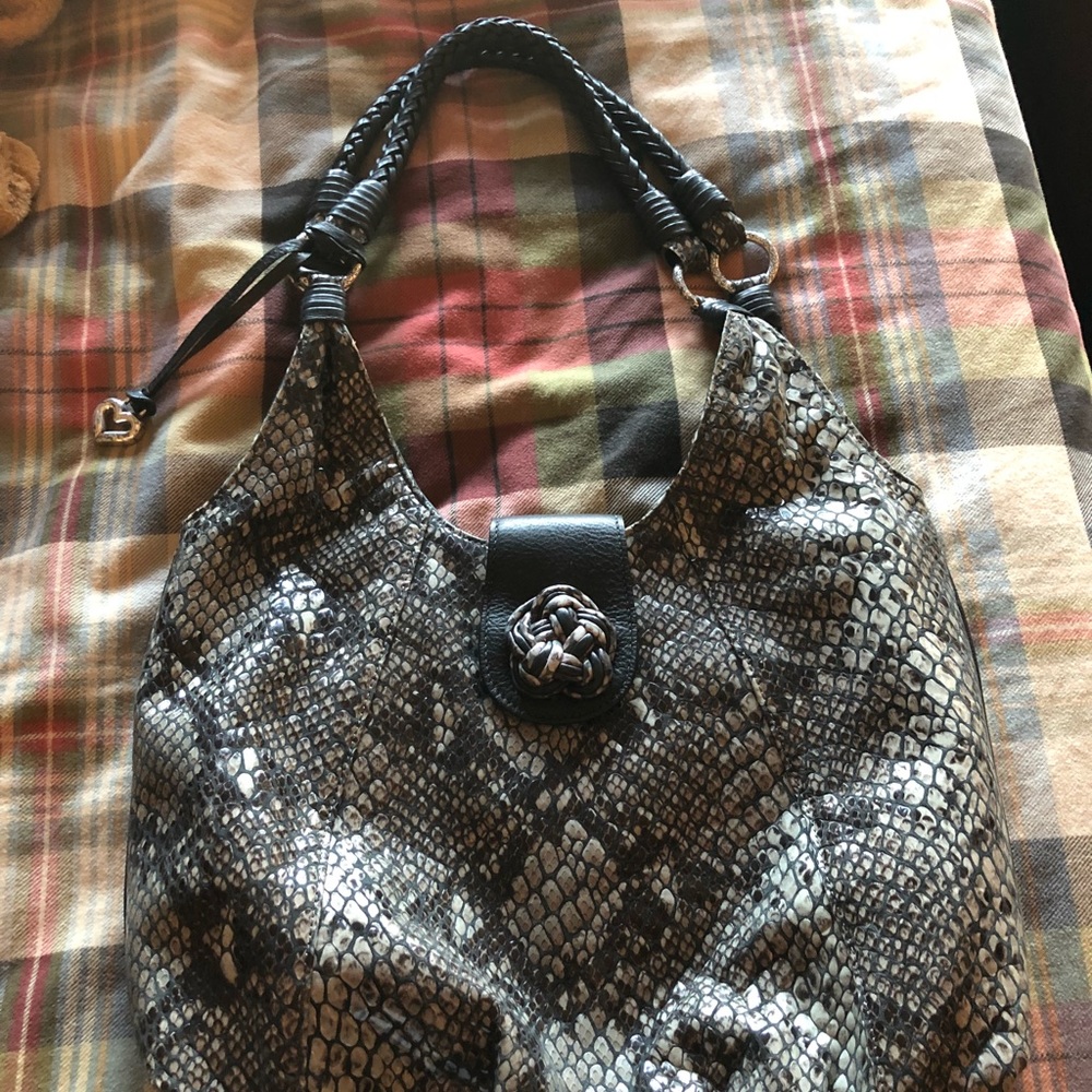 Beautiful python print Brighton bag!